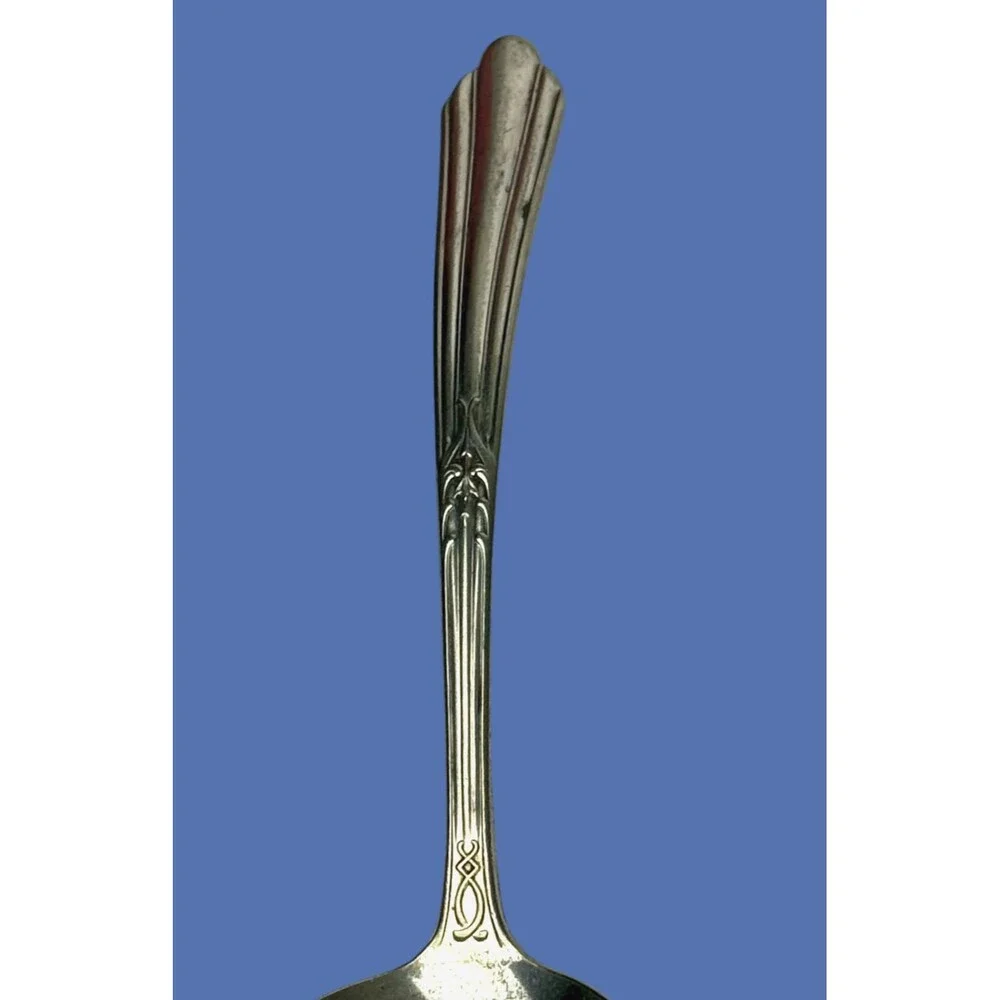 National Silver Co Caroline Cream Ladle Vintage Art Deco Silverplate 20s 30s USA